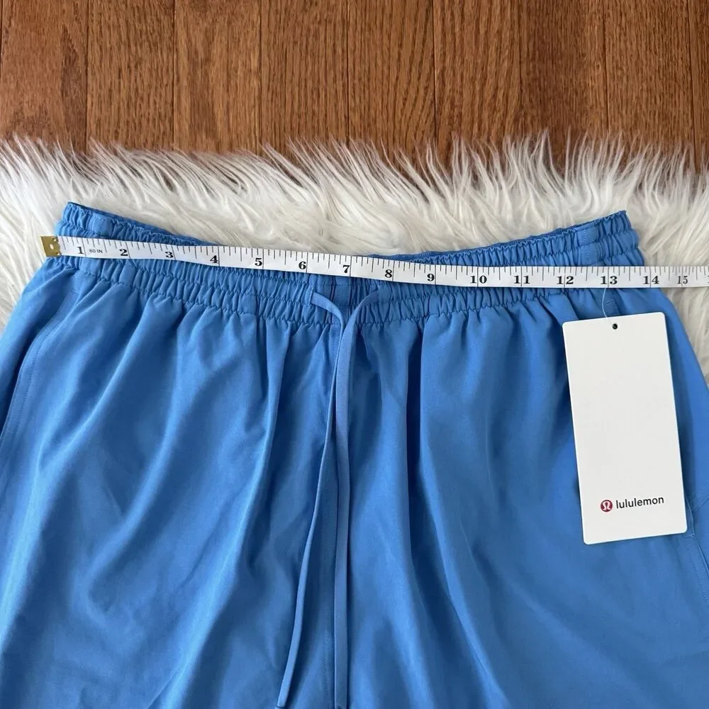 Lululemon Women’s Pace Rival High Rise Shorts Sz 8 Pool Party Blue Lined 5” NWT - Picture 8 of 11